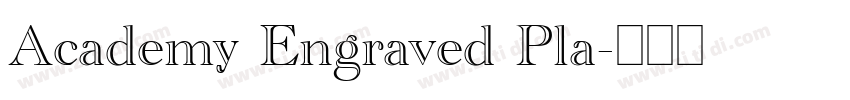 Academy Engraved Pla字体转换